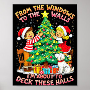 Poster Des fenêtres aux murs, décorez ces salles de Noël