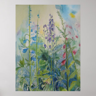Poster des fleurs du jardin