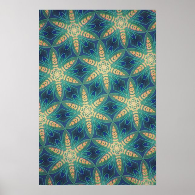 Poster des fleurs rétro #1 (Devant)