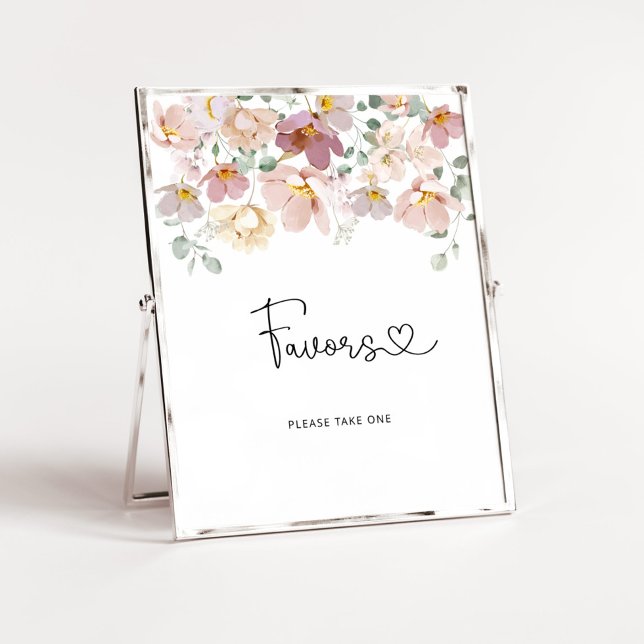 Poster des fleurs sauvages d'aquarelle (Créateur téléchargé)
