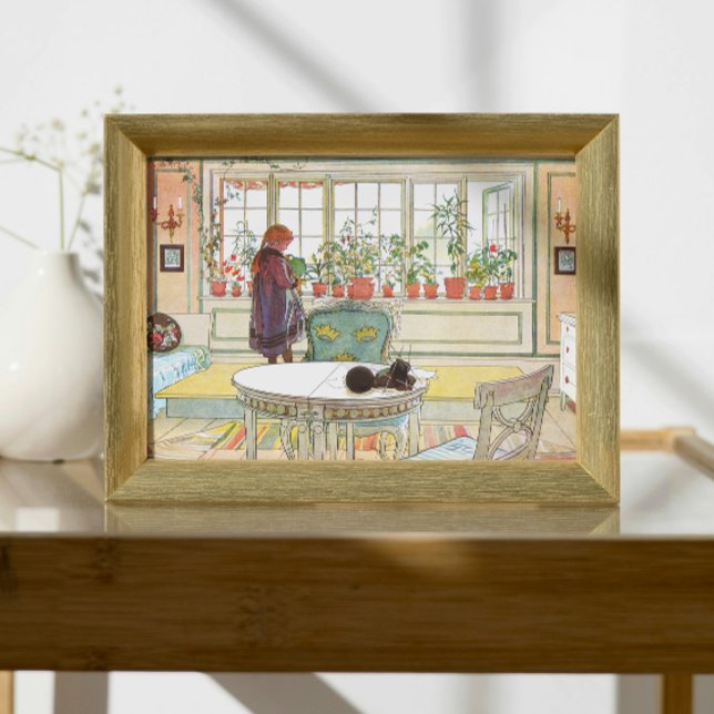 Poster des fleurs sur le rebord de la fenêtre Carl (Créateur téléchargé)