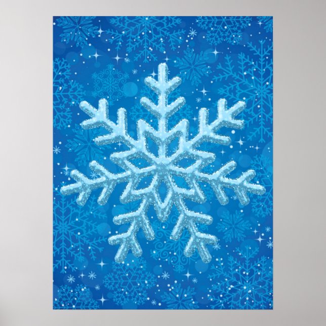 Poster des flocons de neige (Devant)