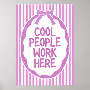 Poster Des gens cool travaillent