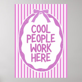 Poster Des gens cool travaillent