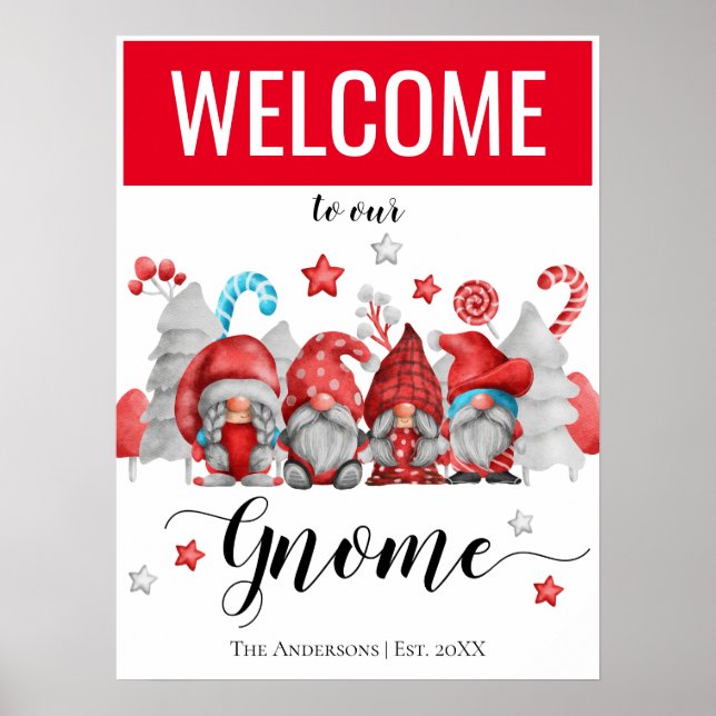 Poster des Gnomes de Noël de bienvenue (Devant)