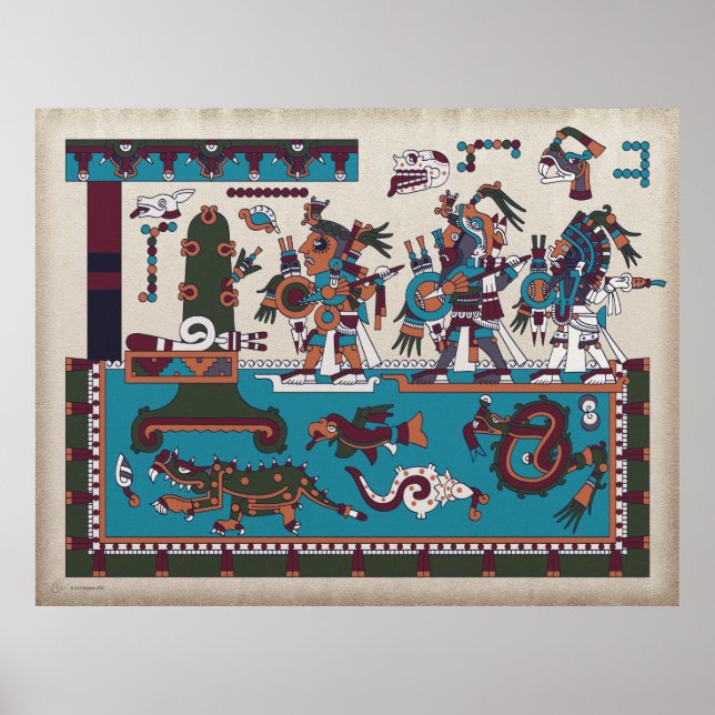 Poster des guerriers Mixtec (Devant)
