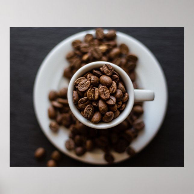 Poster des haricots de café (Devant)