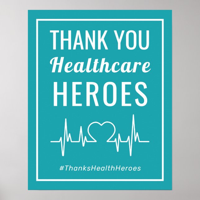 Poster des Héros du Merci de soins de santé (Devant)