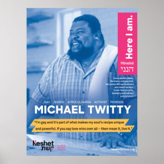 Poster des héros juifs LGBTQ - Michael Twitty