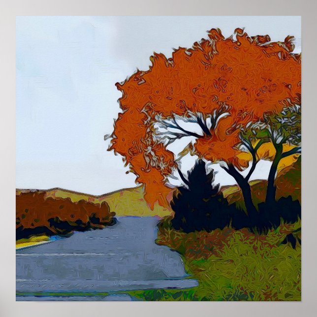 Poster des impressions de fin d'automne (Devant)