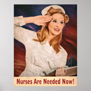 Poster Des infirmières sont nécessaires maintenant, propa
