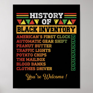 Poster Des Inventeurs Noirs Éducateurs Noirs Mois de l'hi