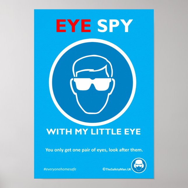 Poster des lunettes de sécurité pour espion oeil (Devant)