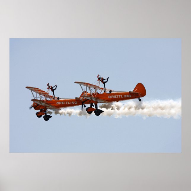 Poster des marcheurs de biplane (Devant)