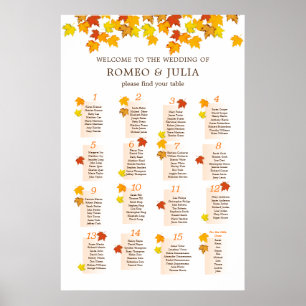 Poster des Mariages de l'automne Tableau 15 Tablea