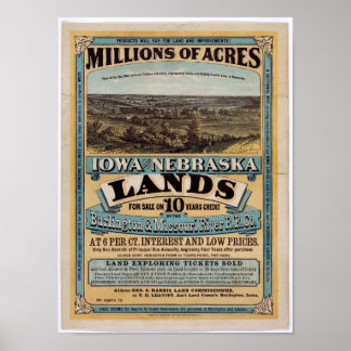 Poster Des millions d'acres