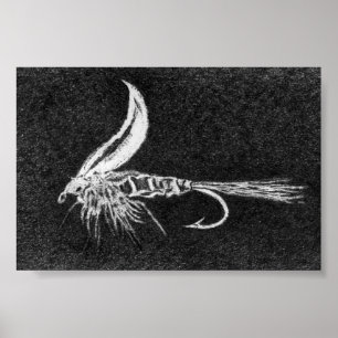 Poster des mouches à truites