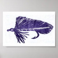 Poster des mouches à truites