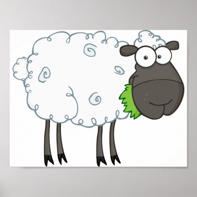 Poster des moutons laineux (Devant)