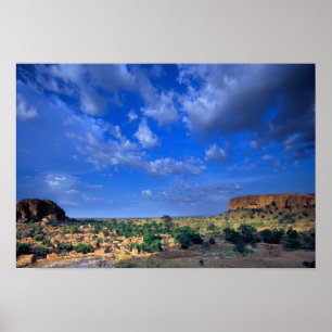 Poster Des nuages balayant le ciel