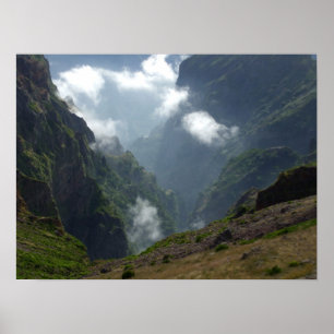 Poster des nuages et des montagnes