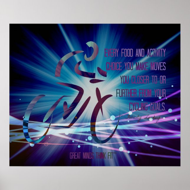 Poster des objectifs de cyclisme pour la remise en (Devant)