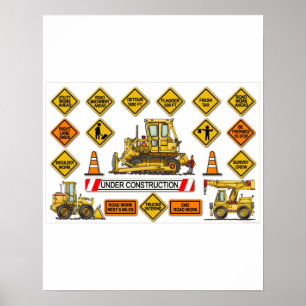 Poster des panneaux de construction de portes Bull