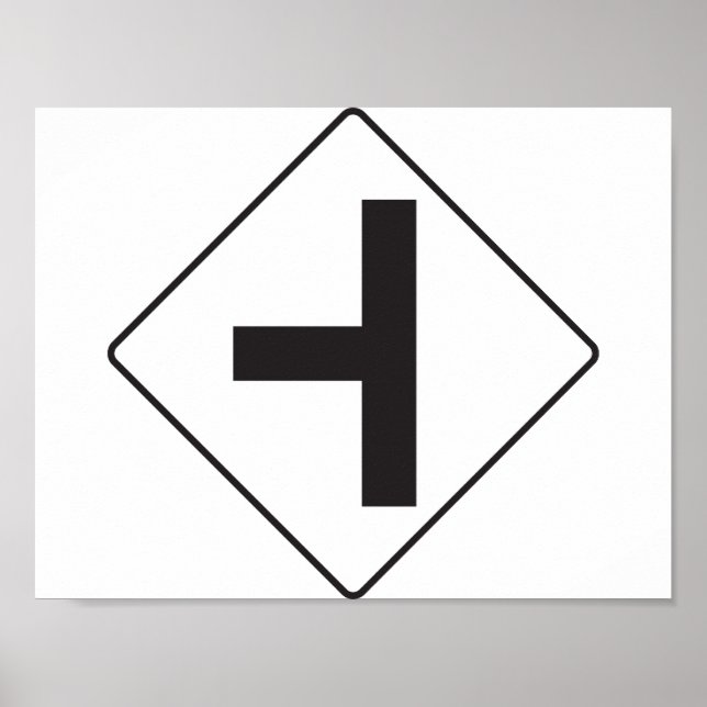 Poster des panneaux routiers d'intersection (Devant)