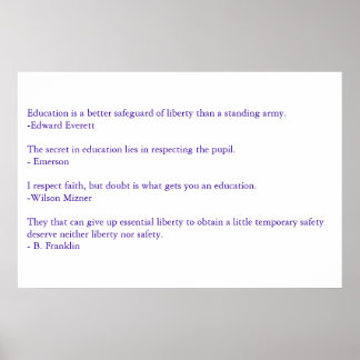 Poster Des paroles sensées