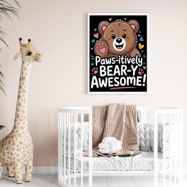 Poster Des pattes de l'ours-y Awesome! (Créateur téléchargé)