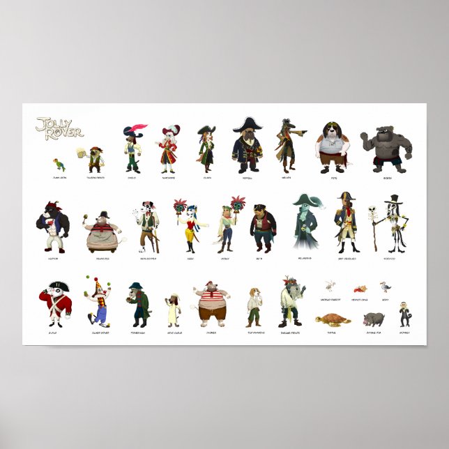 Poster des personnages Jolly Rover (Devant)