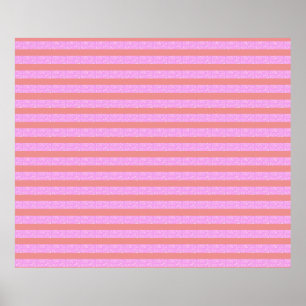 Poster des rayures géométriques roses