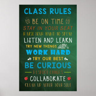 Poster des règles de classe