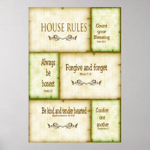 Poster des Règles de la Maison
