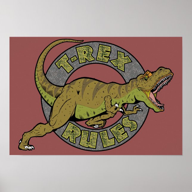 Poster des règles t-Rex (Devant)
