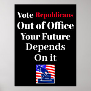 Poster des Républicains au bureau