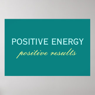 Poster des résultats positifs en énergie positive