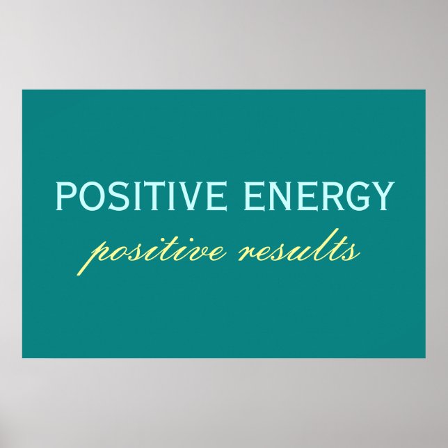 Poster des résultats positifs en énergie positive (Devant)