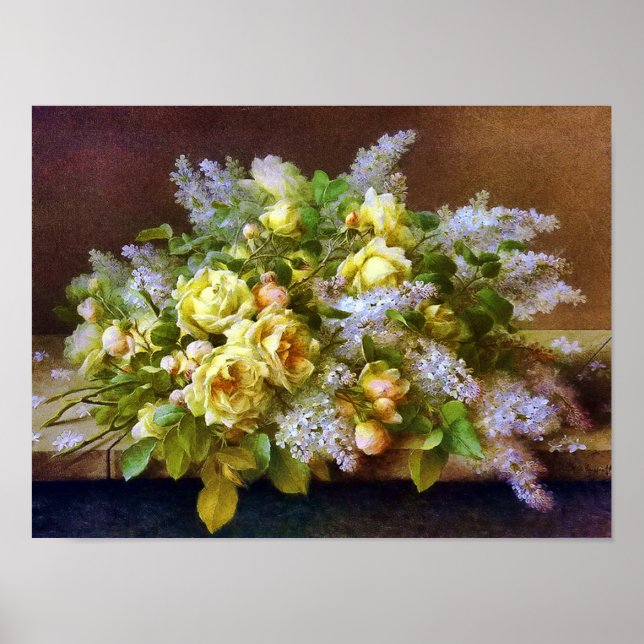 Poster des Roses et Lilacs Jaunes (Devant)