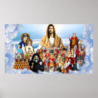 Poster des saints de l'église copte