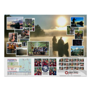 Poster des sentiers de canot 2018 Voyage au Canada