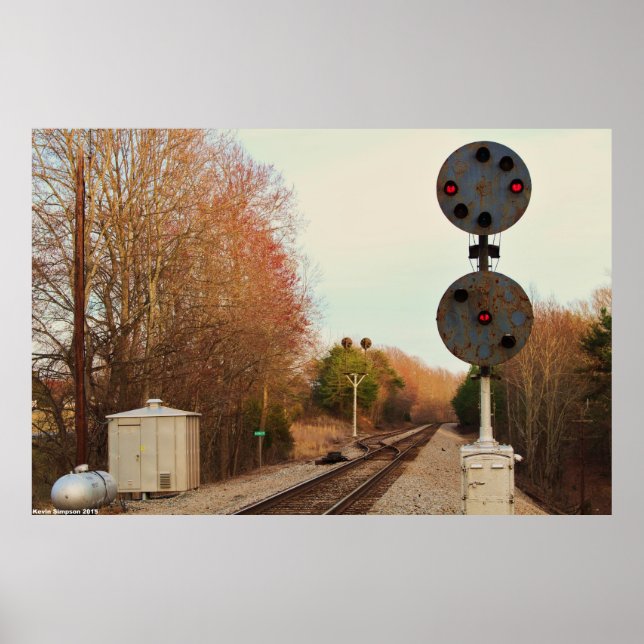 Poster des signaux ferroviaires anciens et origina (Devant)