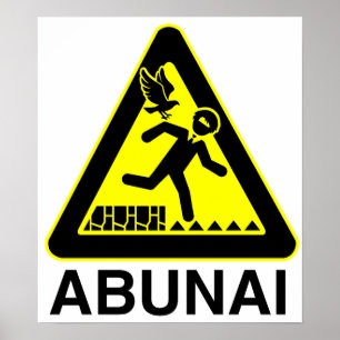 Poster des signes Abunai
