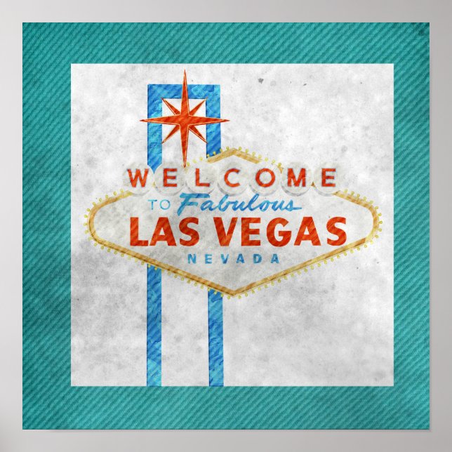Poster des signes Vegas vintage (Devant)