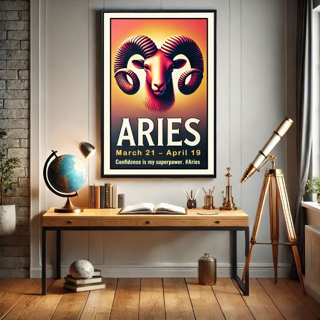 Poster des signes Zodiac de Aries (Créateur téléchargé)