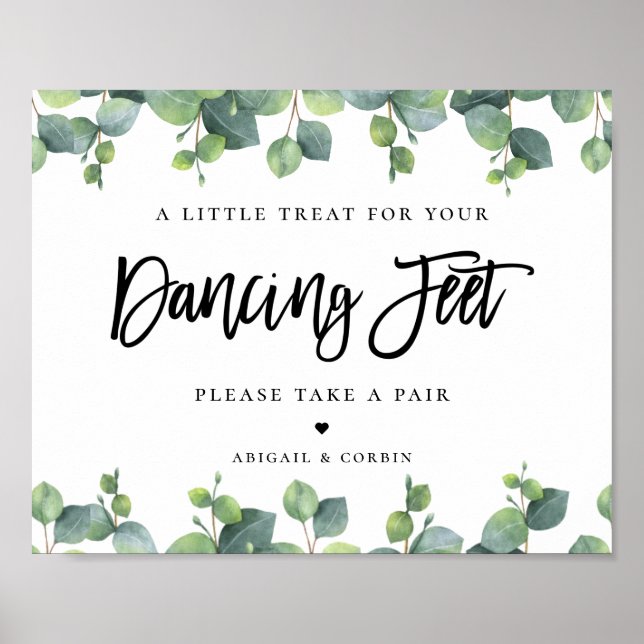 Poster des tongs Mariages Feuille Eucalyptus (Devant)