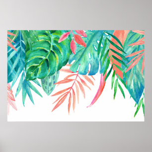 Poster des tropiques Watercolor