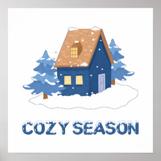 Poster des vacances d'hiver de saison