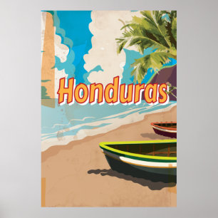 Poster des vacances Vintages au Honduras