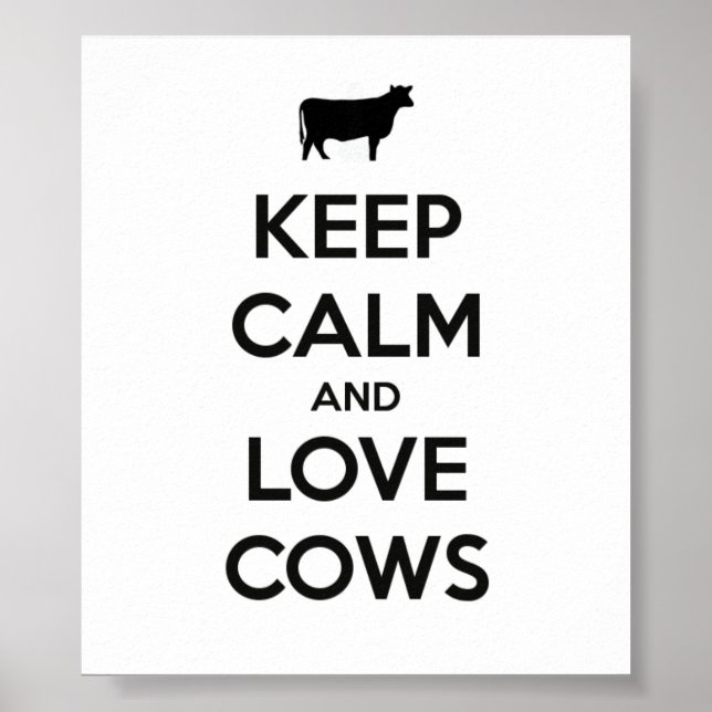 Poster Des Vaches De Calme Et D'Amour (Devant)